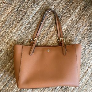 Tory Burch York Buckle Tote Brown